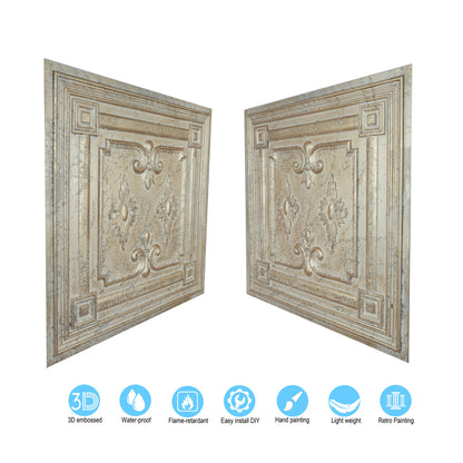 10tiles/lot Vintage Ceiling Panels for Book Bars, Art Cafés and Boutique Retail Shops PL63