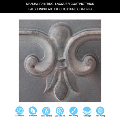 10tiles/lot Faux Tin Textured Tiles for Creative Restaurants, Coffee Shops and Unique Bars PL63