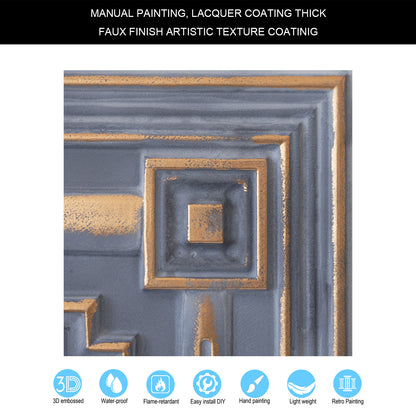 10tiles/lot Drop-In Decorative Tin Tiles for Hotels, Villas and Modern Office Buildings PL63