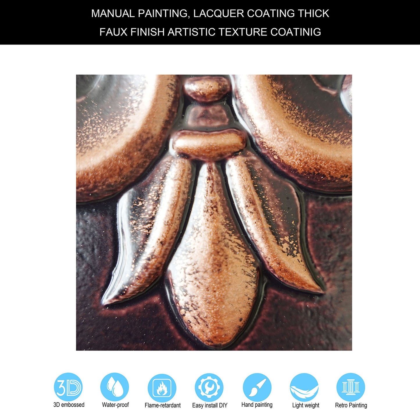 10tiles/lot 3D Faux Metal Ceiling Tiles for Stylish Bars, Clubs and Trendy Restaurants PL63