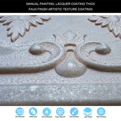 10tiles/lot Faux Tin Textured Tiles for Creative Restaurants, Coffee Shops and Unique Bars PL63