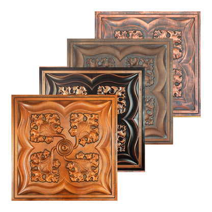 10tiles/lot DIY Faux Metal Ceiling Tile Panels for Café Bars, Studios and Artistic Interiors PL64