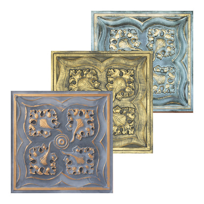 10tiles/lot 3D Faux Metal Ceiling Tiles for Stylish Bars, Clubs and Trendy Restaurants PL64