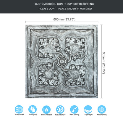 10tiles/lot PVC Ceiling Tiles for Kitchens, Bedrooms, Offices and Modern Commercial Interiors PL64