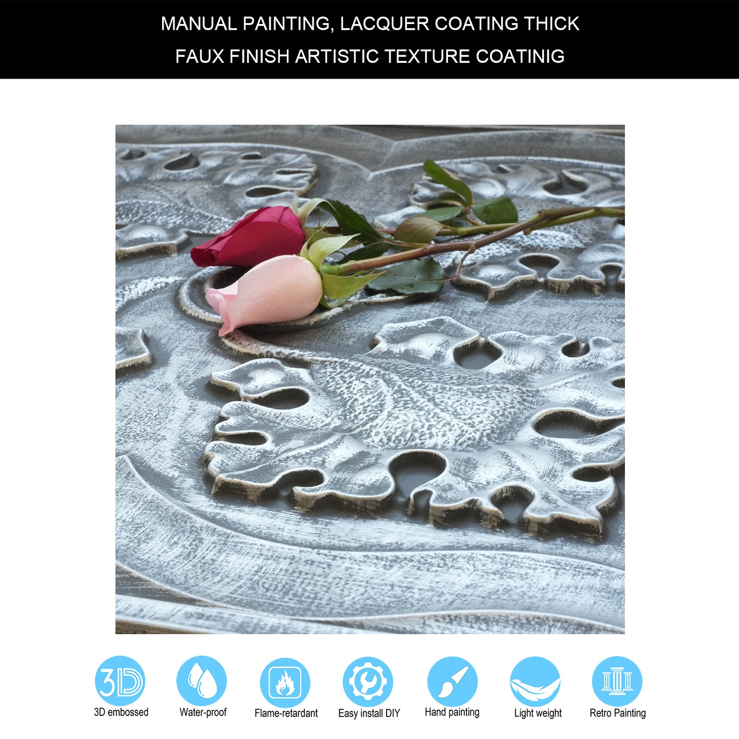 10tiles/lot PVC Ceiling Tiles for Kitchens, Bedrooms, Offices and Modern Commercial Interiors PL64