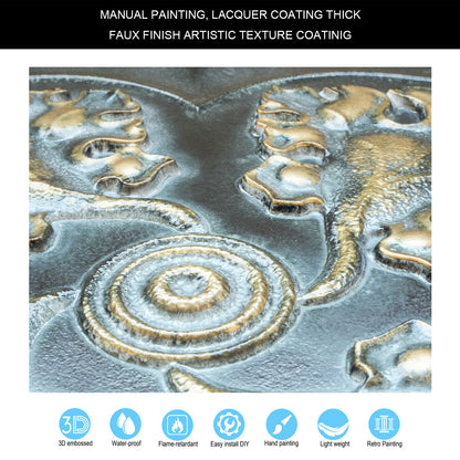 10tiles/lot 3D Faux Metal Ceiling Tiles for Stylish Bars, Clubs and Trendy Restaurants PL64