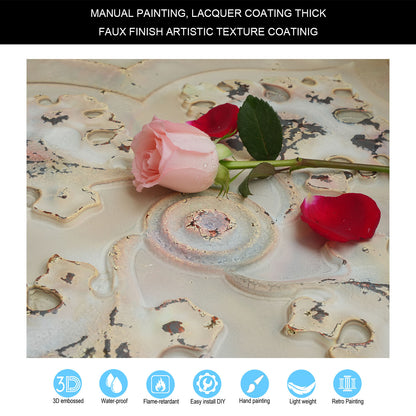 10tiles/lot Distressed Faux Tin Ceiling Tiles for Industrial Cafés, Craft Workshops and Retro Interiors PL64