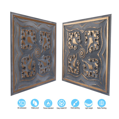 10tiles/lot 3D Faux Metal Ceiling Tiles for Stylish Bars, Clubs and Trendy Restaurants PL64