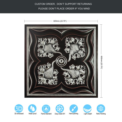 10tiles/lot PVC Ceiling Tiles for Kitchens, Bedrooms, Offices and Modern Commercial Interiors PL64