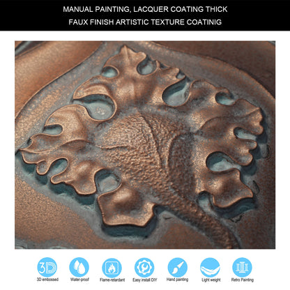 10tiles/lot DIY Faux Metal Ceiling Tile Panels for Café Bars, Studios and Artistic Interiors PL64