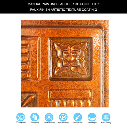 10tiles/lot Embossed Ceiling Tiles for Elegant Restaurants, Coffee Shops and Contemporary Bedrooms PL65