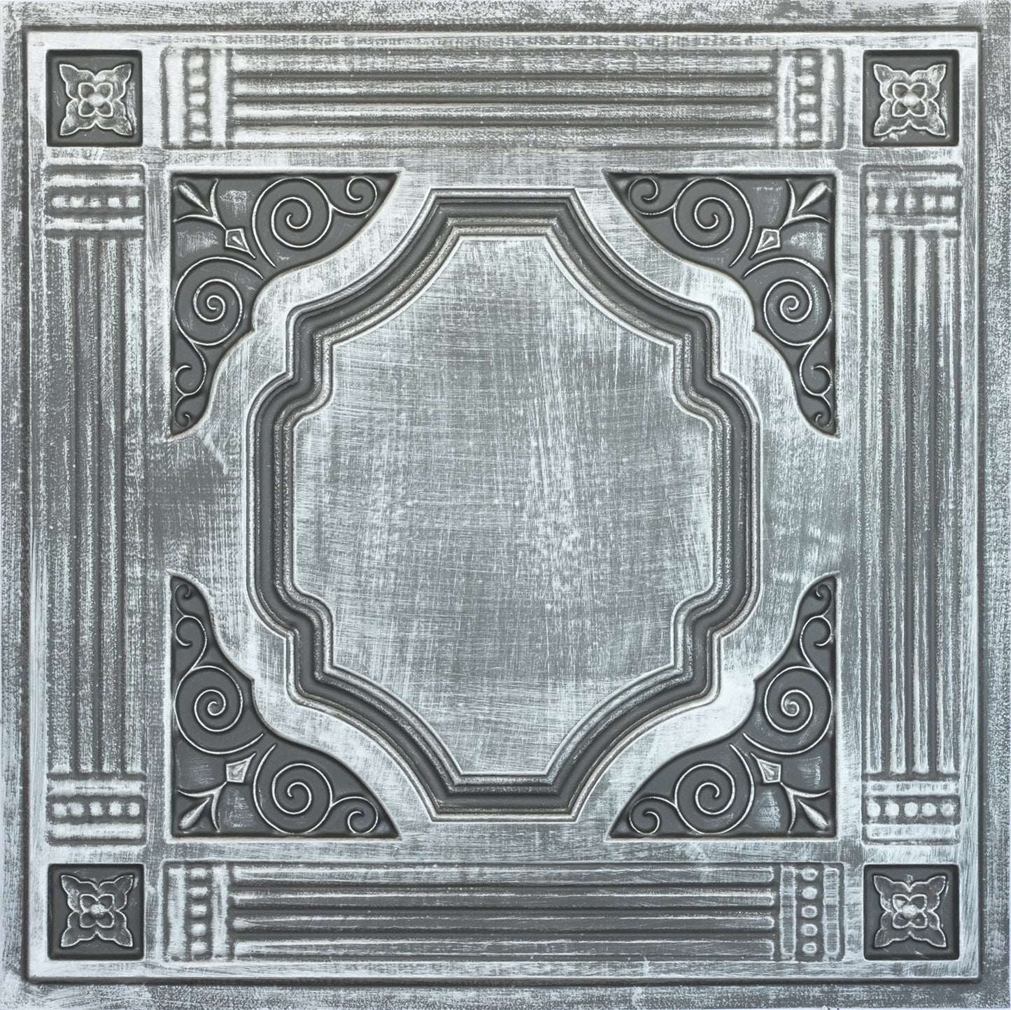 10tiles/lot DIY Faux Metal Ceiling Tile Panels for Café Bars, Studios and Artistic Interiors PL65