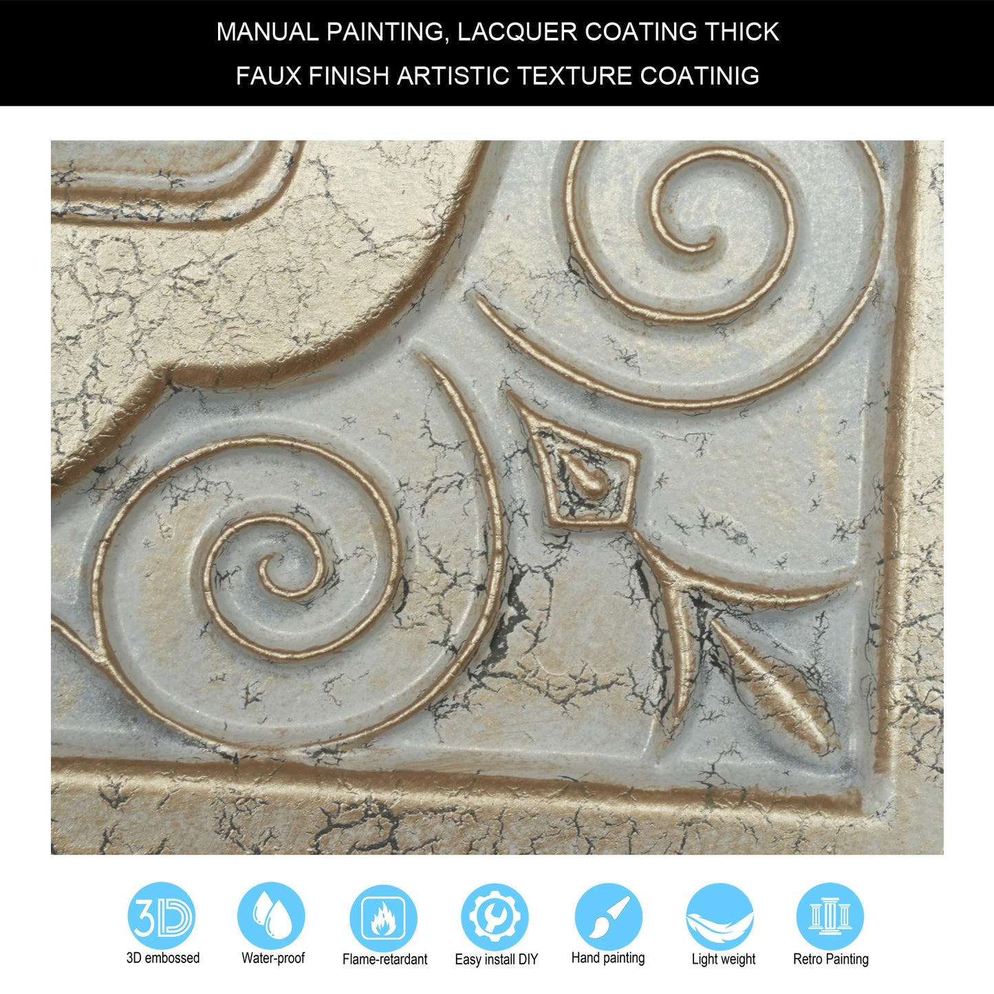 10tiles/lot 3D Ceiling Tiles for Modern Bedrooms, Kitchens, Cafés and Creative Interior Spaces PL65