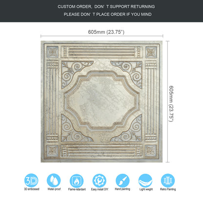 10tiles/lot 3D Ceiling Tiles for Modern Bedrooms, Kitchens, Cafés and Creative Interior Spaces PL65