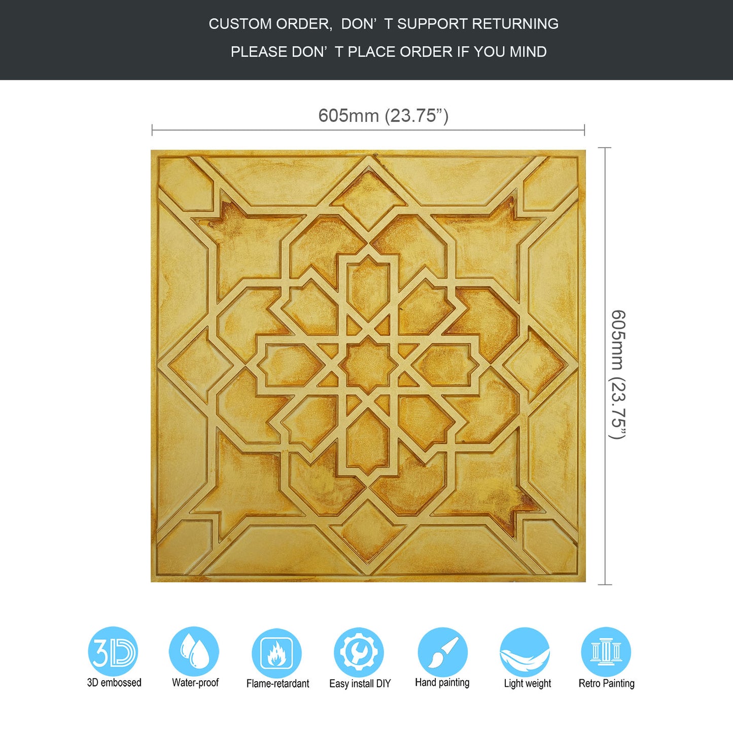 10tiles/lot Drop-In Tin Ceiling Tiles for Restaurants, Bars, Nightclub, Barbers,beauty salon ceiling panelsPL85