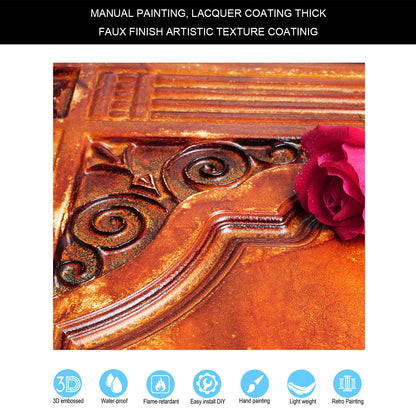 10tiles/lot Embossed Ceiling Tiles for Elegant Restaurants, Coffee Shops and Contemporary Bedrooms PL65