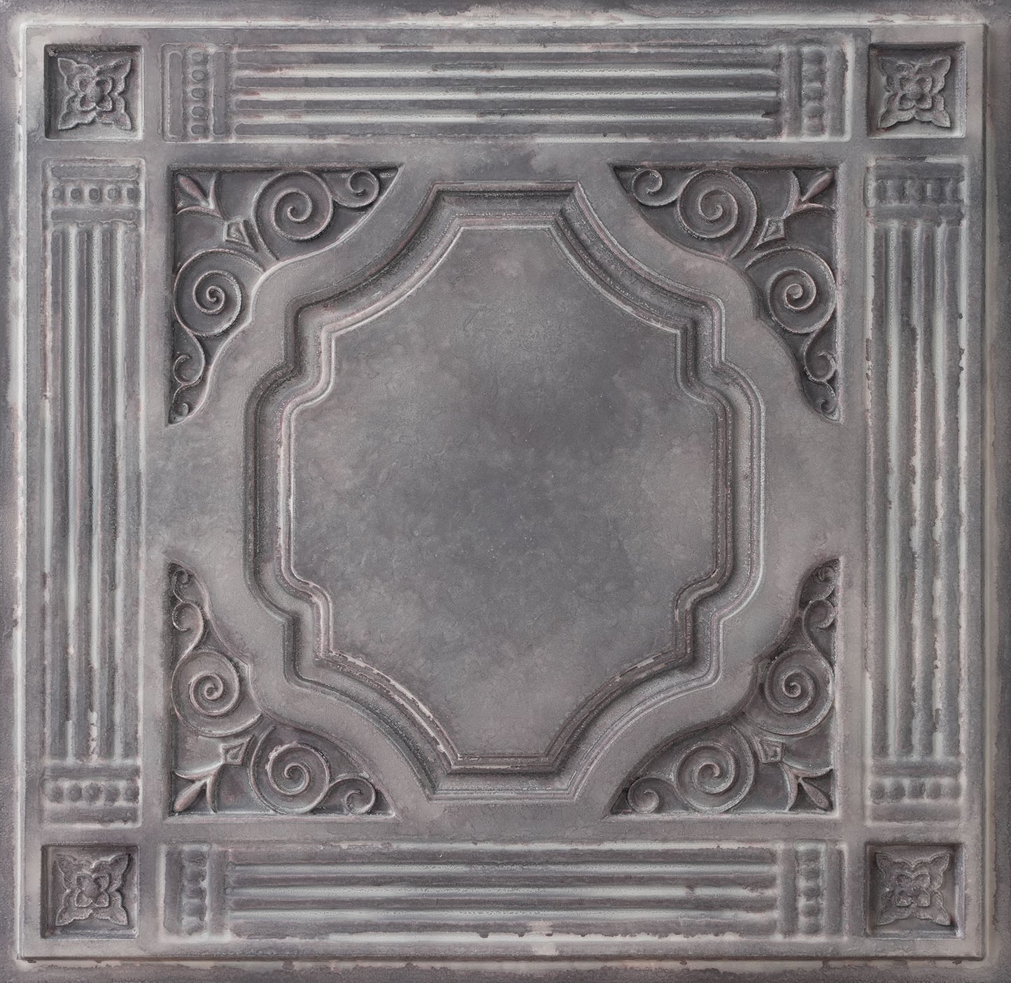 10tiles/lot DIY Faux Metal Ceiling Tile Panels for Café Bars, Studios and Artistic Interiors PL65