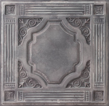 10tiles/lot DIY Faux Metal Ceiling Tile Panels for Café Bars, Studios and Artistic Interiors PL65