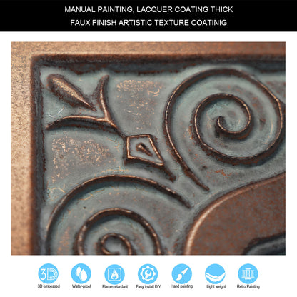 10tiles/lot DIY Faux Metal Ceiling Tile Panels for Café Bars, Studios and Artistic Interiors PL65