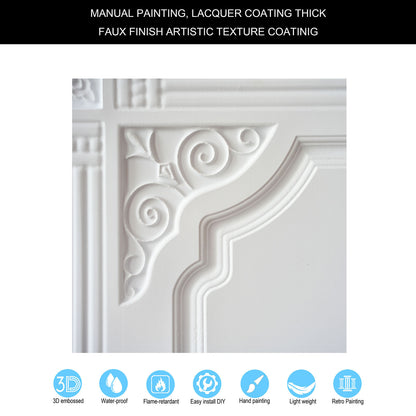 10tiles/lot 3D Ceiling Tiles for Modern Bedrooms, Kitchens, Cafés and Creative Interior Spaces PL65