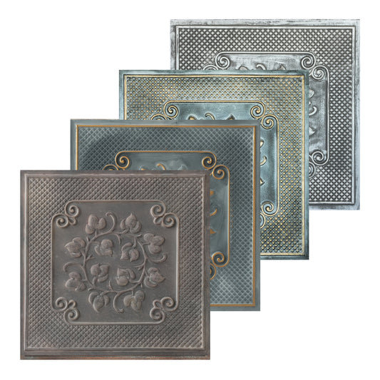 10tiles/lot Antique Ceiling Tiles for Premium Hotels, Mansions, Villas and Classic Dining Rooms PL66