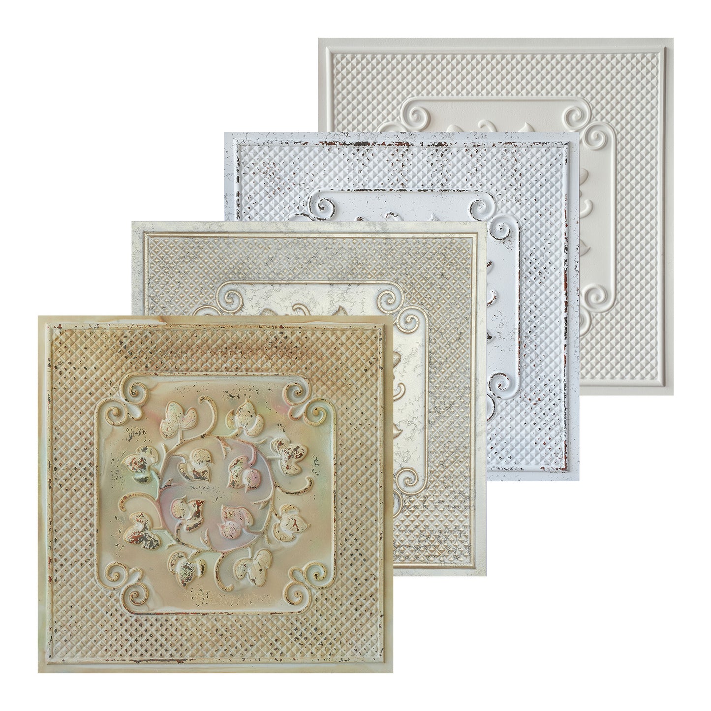 10tiles/lot Artistic Ceiling Tiles for Book Cafés, Literary Shops and Cultural Retail Spaces PL66