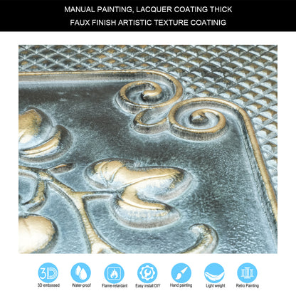 10tiles/lot Antique Ceiling Tiles for Premium Hotels, Mansions, Villas and Classic Dining Rooms PL66