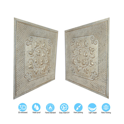 10tiles/lot Artistic Ceiling Tiles for Book Cafés, Literary Shops and Cultural Retail Spaces PL66