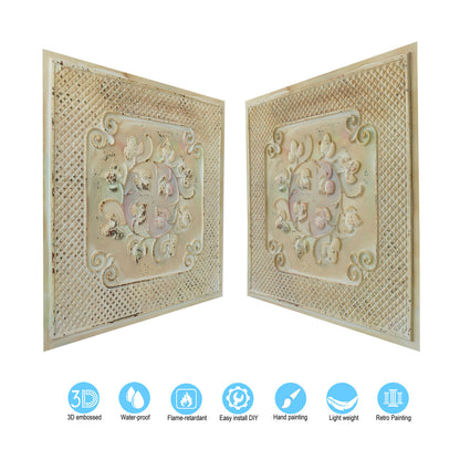 10tiles/lot Artistic Ceiling Tiles for Book Cafés, Literary Shops and Cultural Retail Spaces PL66