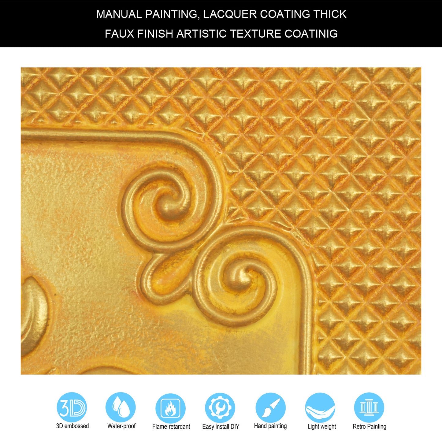 10tiles/lot 3D Decorative Ceiling Tiles for Trendy Restaurants, Bars and Creative Cafés PL66