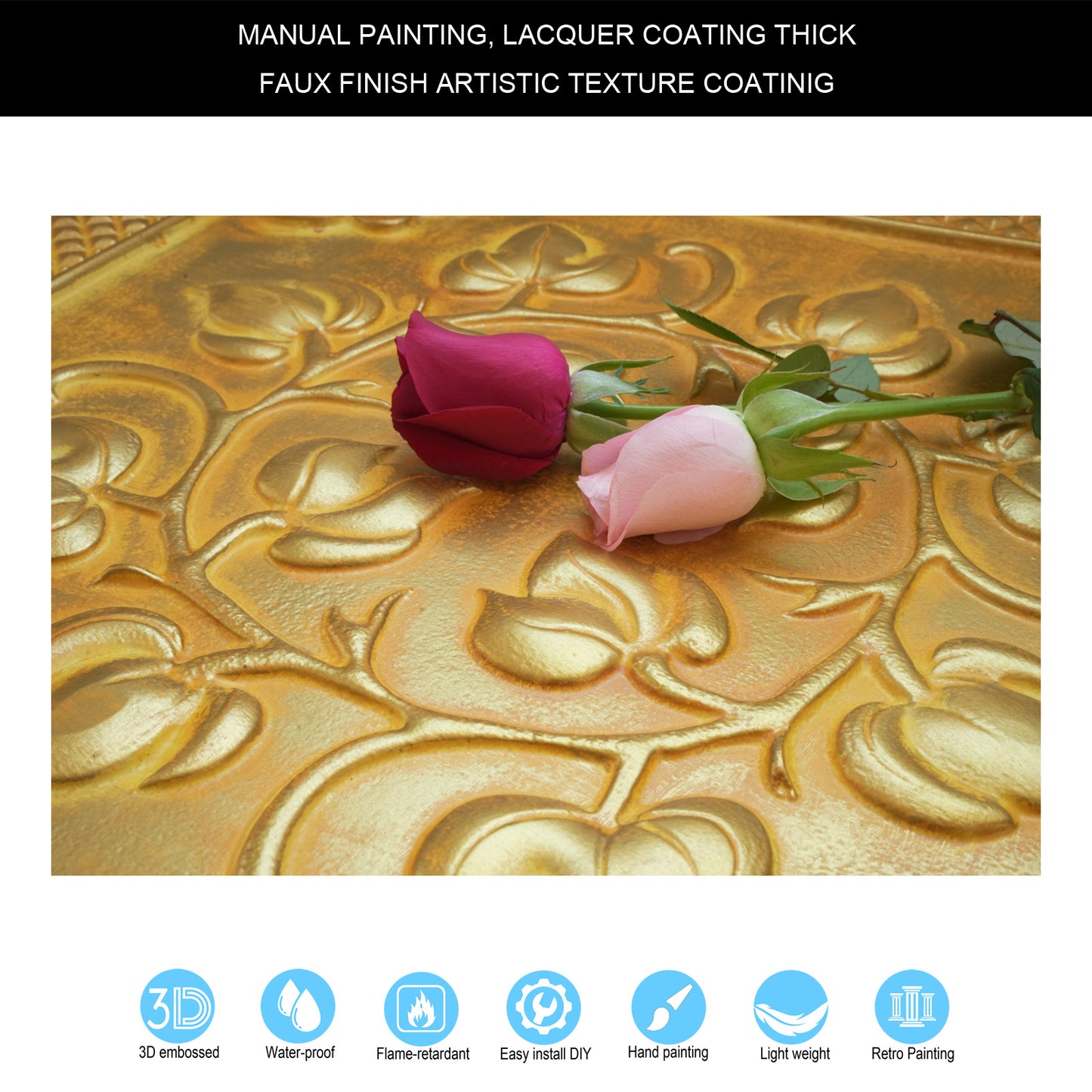 10tiles/lot 3D Decorative Ceiling Tiles for Trendy Restaurants, Bars and Creative Cafés PL66