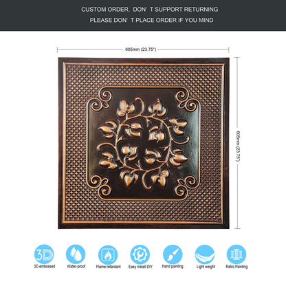 10tiles/lot 3D Decorative Ceiling Tiles for Trendy Restaurants, Bars and Creative Cafés PL66