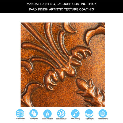 10tiles/lot Artistic Tin Ceiling Tiles for Artisan Workshops, Museums and Gallery Spaces PL70