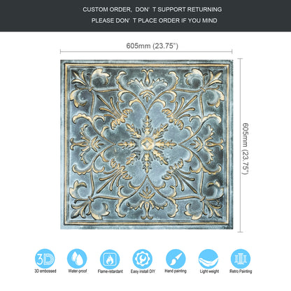 10tiles/lot PVC Ceiling Tiles for Salons, Spas, Massage Rooms and Comfortable Interiors PL66