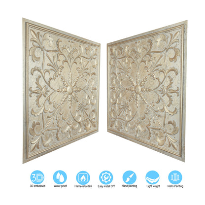 10tiles/lot Artistic Ceiling Tiles for Libraries, Museums, Craft Studios and Cultural Interiors PL70