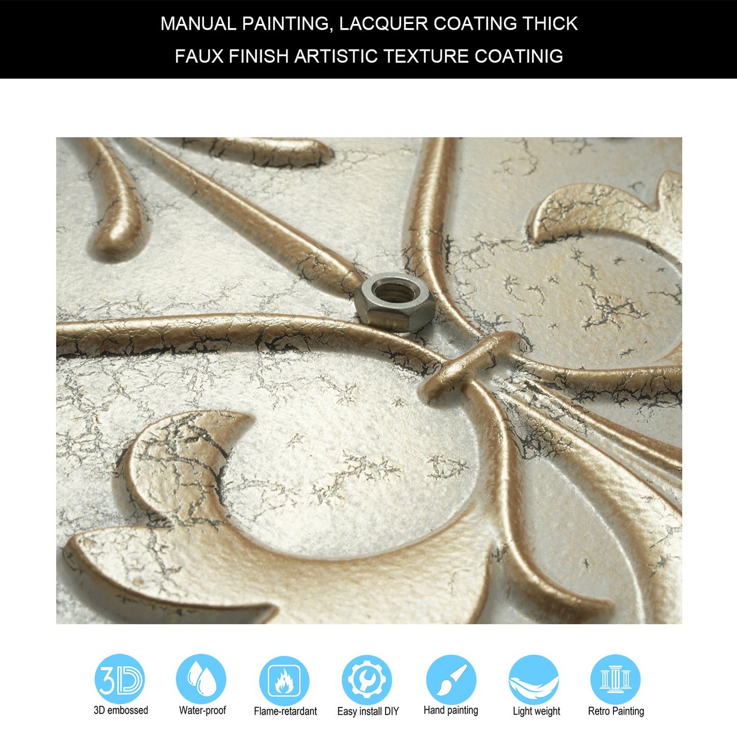 10tiles/lot Artistic Ceiling Tiles for Libraries, Museums, Craft Studios and Cultural Interiors PL70