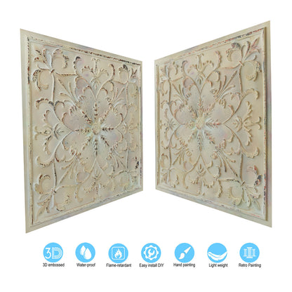 10tiles/lot Faux Metal Ceiling Tiles for Bars, Cafés, Lounges and Contemporary Interiors PL70