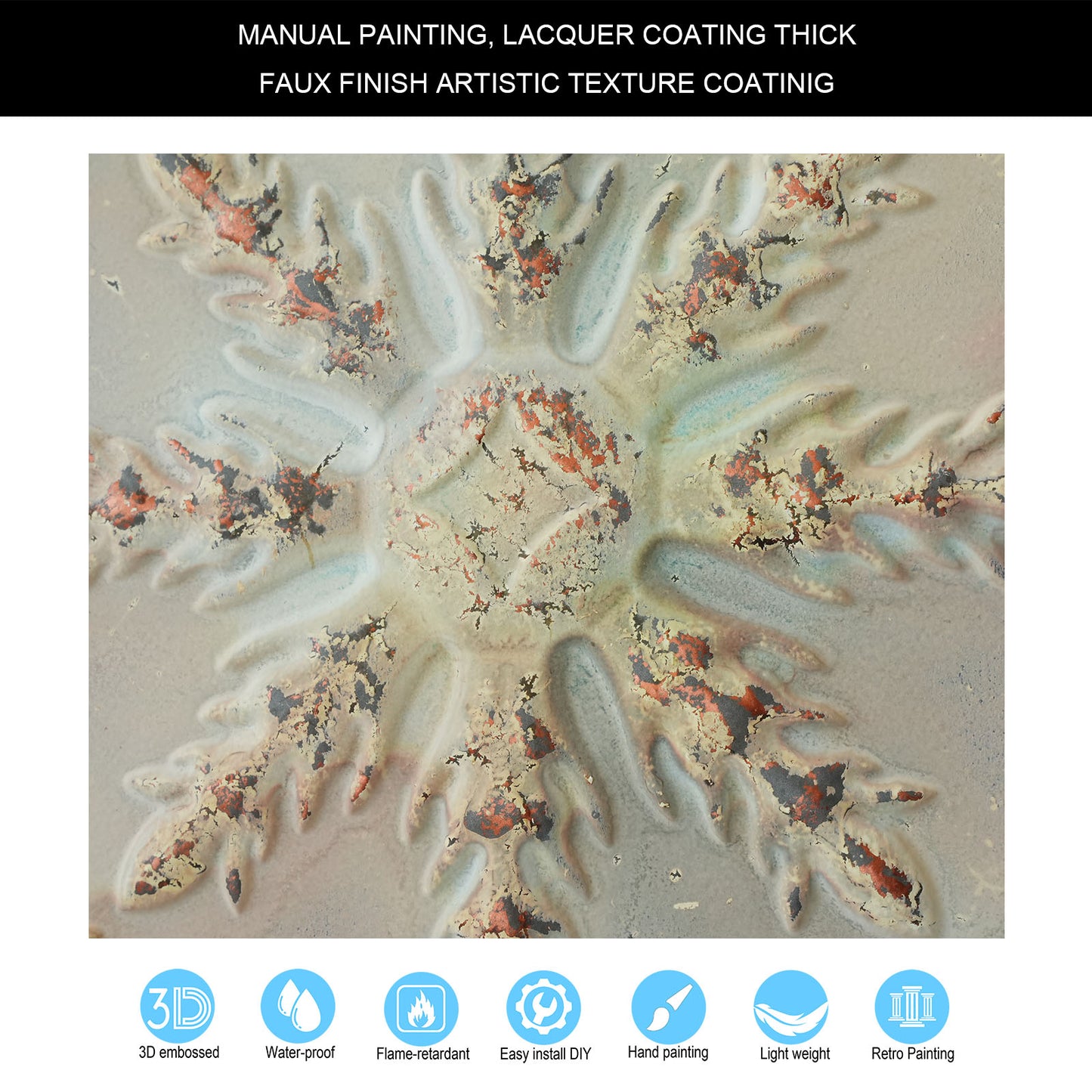 10tiles/lot Faux Metal Ceiling Tiles for Bars, Cafés, Lounges and Contemporary Interiors PL70