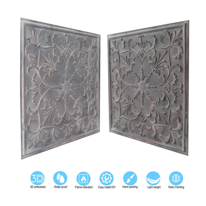 10tiles/lot PVC Ceiling Tiles for Salons, Spas, Massage Rooms and Comfortable Interiors PL66