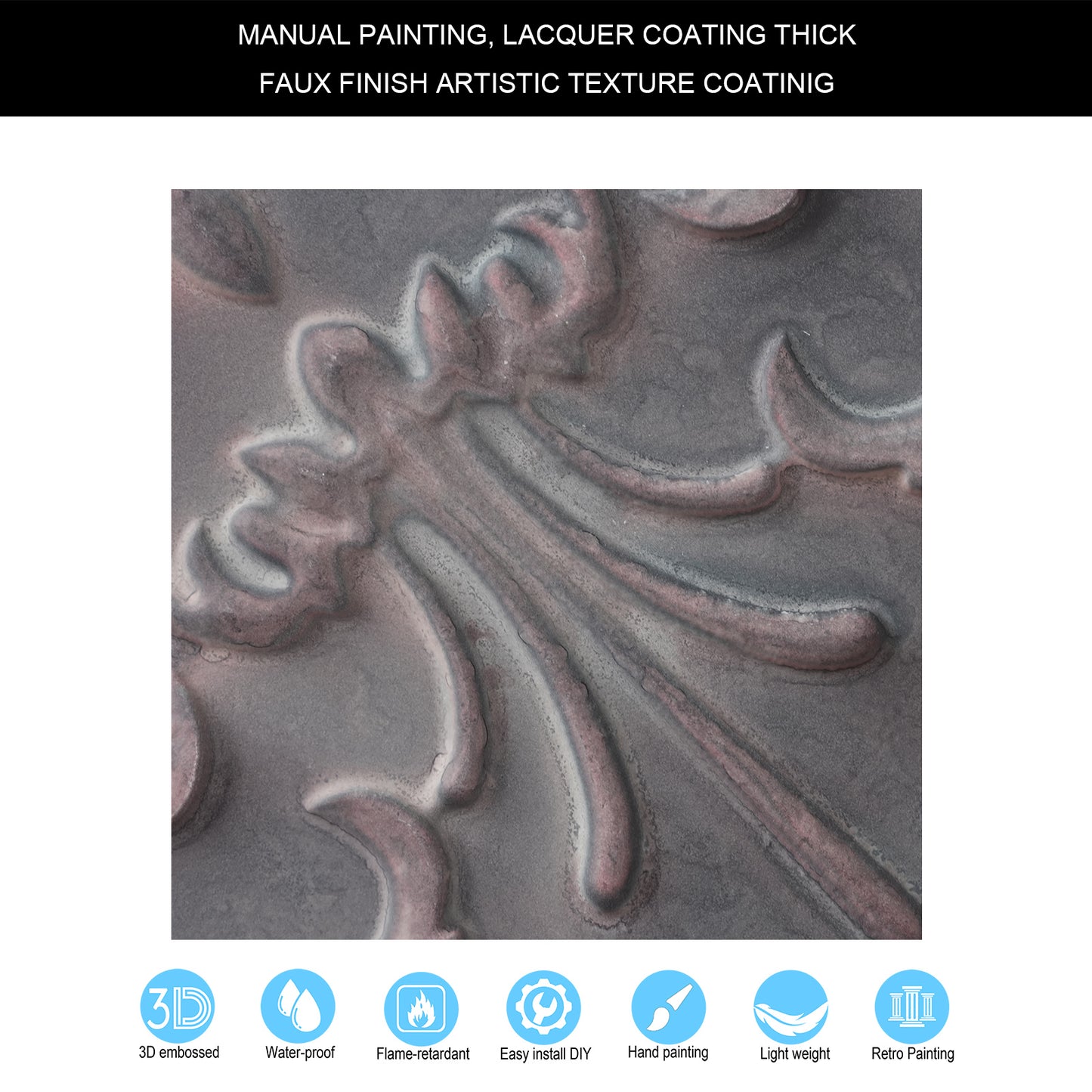 10tiles/lot PVC Ceiling Tiles for Salons, Spas, Massage Rooms and Comfortable Interiors PL66