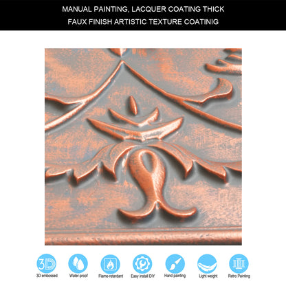 10tiles/lot Artistic Tin Ceiling Tiles for Artisan Workshops, Museums and Gallery Spaces PL70