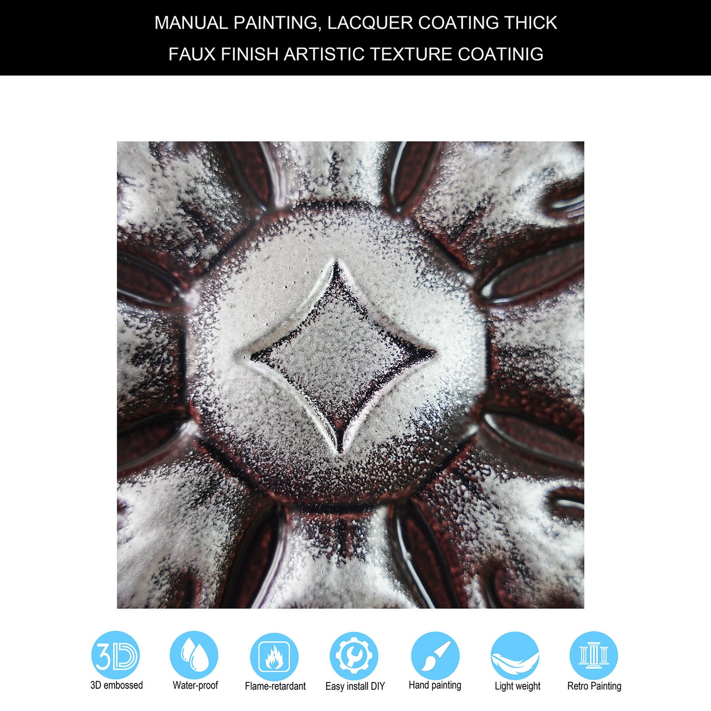 10tiles/lot PVC Ceiling Tiles for Salons, Spas, Massage Rooms and Comfortable Interiors PL70