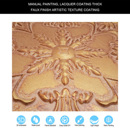 10tiles/lot Faux Metal Ceiling Tiles for Bars, Cafés, Lounges and Contemporary Interiors PL70