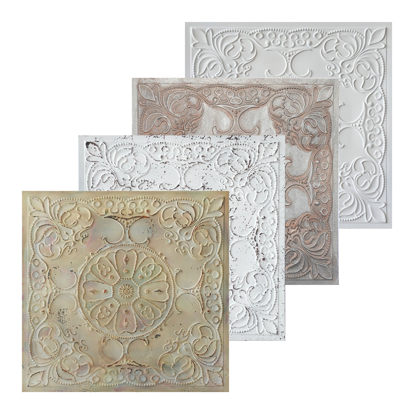 10tiles/lot Embossed Decorative Ceiling Tiles for Luxury Hotels, Apartments and Signature Rooms PL71