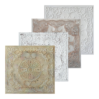 10tiles/lot Embossed Decorative Ceiling Tiles for Luxury Hotels, Apartments and Signature Rooms PL71