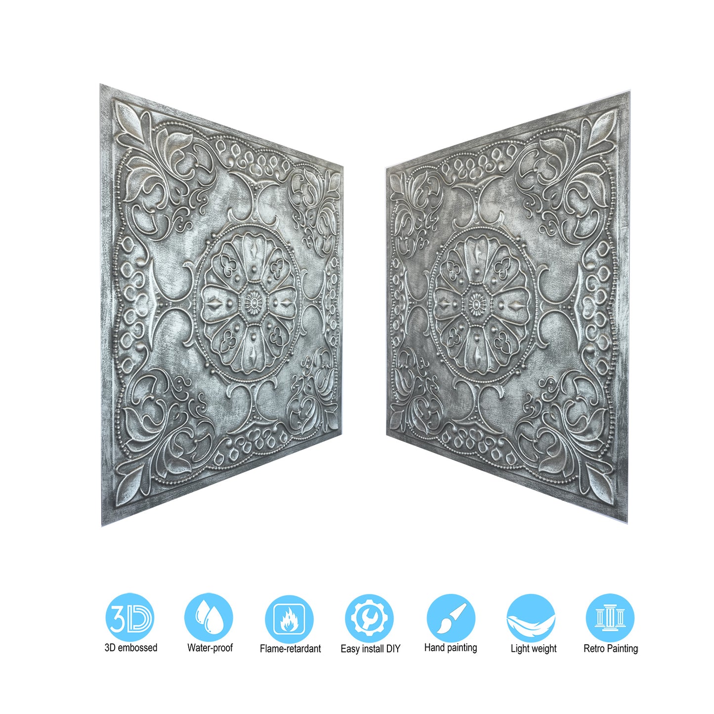 10tiles/lot 3D Decorative Ceiling Tiles for Trendy Restaurants, Bars and Creative Cafés PL71