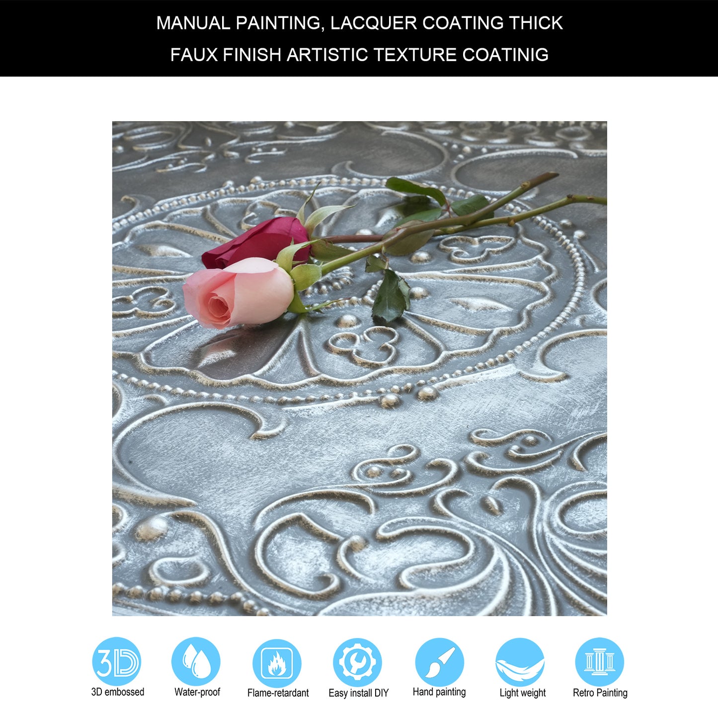 10tiles/lot 3D Decorative Ceiling Tiles for Trendy Restaurants, Bars and Creative Cafés PL71