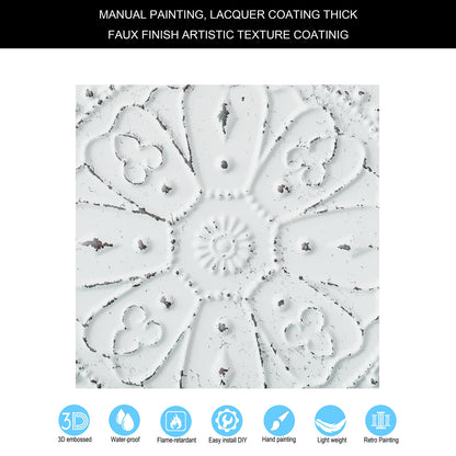 10tiles/lot Embossed Decorative Ceiling Tiles for Luxury Hotels, Apartments and Signature Rooms PL71