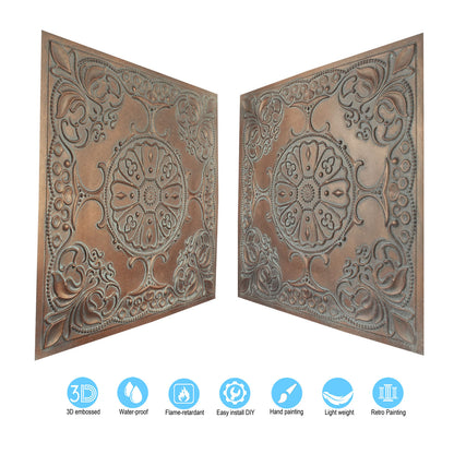 10tiles/lot Village-Style Ceiling Tiles for Country Restaurants, Coffee Shops and Charming Inns PL71