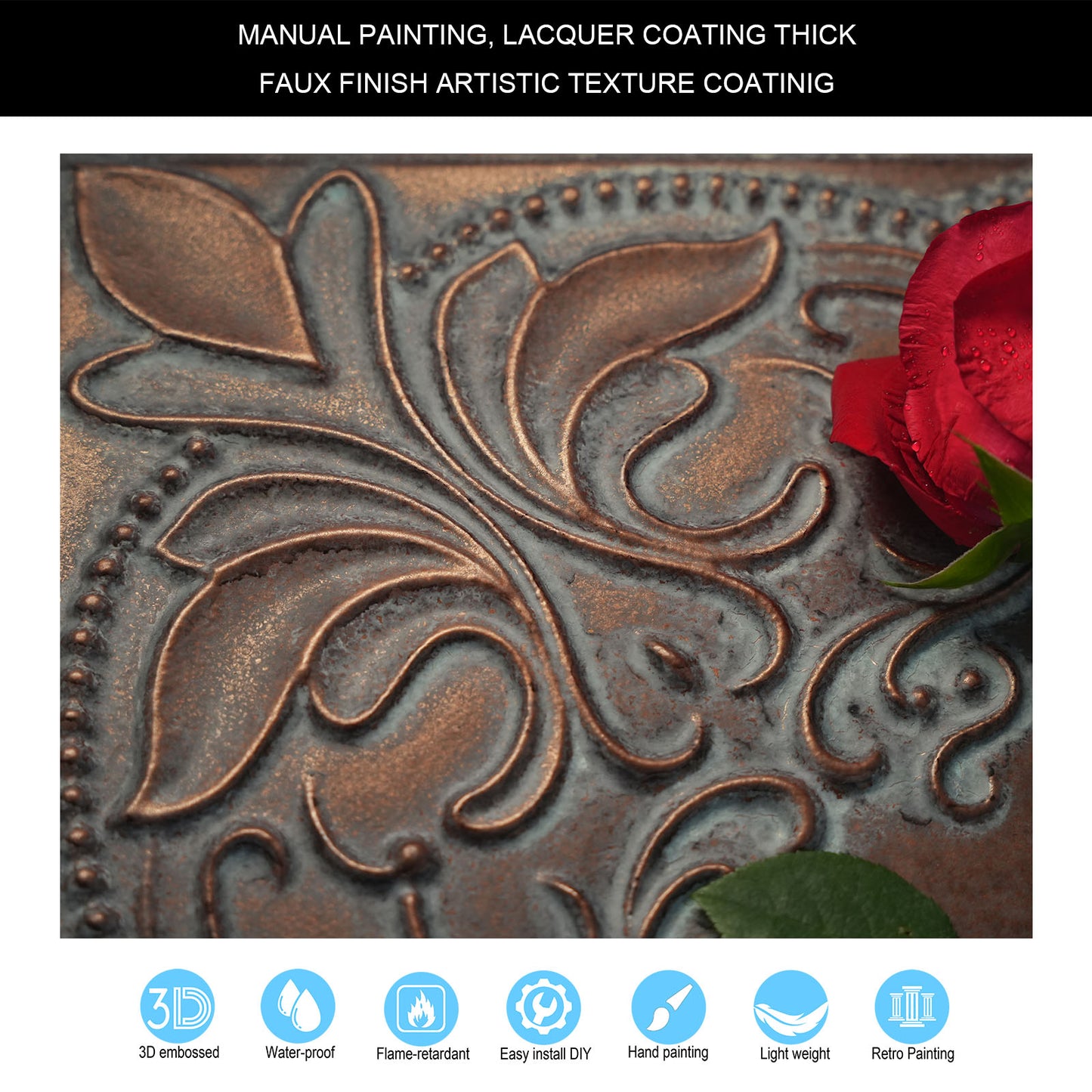 10tiles/lot Village-Style Ceiling Tiles for Country Restaurants, Coffee Shops and Charming Inns PL71